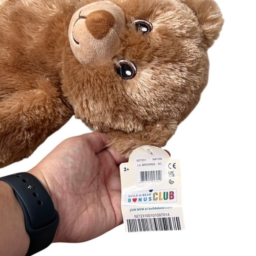 Build-A-Bear Workshop Lil Brownie Teddy Bear Brown Plush Stuffed Animal NWT - Picture 5 of 9